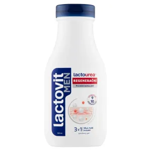 LACTOVIT Men Lactourea1° Regenerační 3v1 sprchový gel 300 ml
