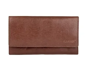 Lagen Dámská kožená peněženka V-62 Brown