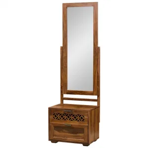 indickynabytek.cz - Toaletní stolek se zrcadlem Mira 50x175x40 z indického masivu palisandr / sheesham