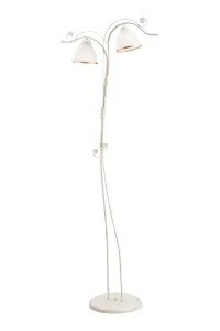 Stojací lampa RETRO II 2xE27/60W/230V bílá patina #2182881
