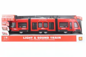 LAMPS - Tramvaj červená 44,5 cm