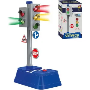 MADE - City Collection Set semafor se značkami, 24x14 cm