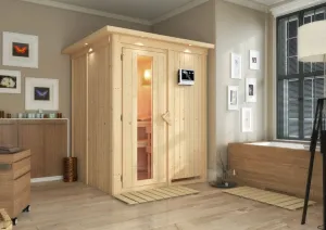 Interiérová finská sauna 151 x 151 cm Dekorhome #1237797