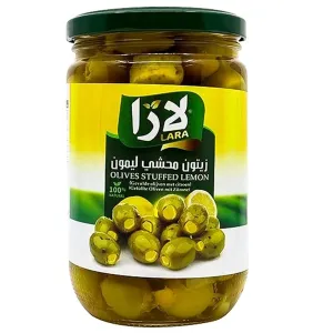 Lara Zelené olivy plněné citronem 375 g