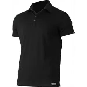Lasting Pánské vlněné Merino POLO tričko ELIOT černé 160g Velikost: 3XL