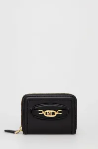 Kožená peněženka Lauren Ralph Lauren černá barva #4014436