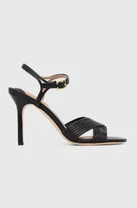 Kožené sandály Lauren Ralph Lauren Madelaine černá barva, 802912331001 #5412059