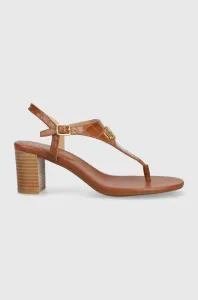 Kožené sandály Lauren Ralph Lauren Westcott II hnědá barva, 802904280002 #5149142