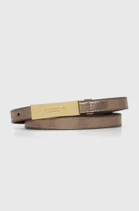 Kožený pásek Lauren Ralph Lauren dámský, zlatá barva #5972449
