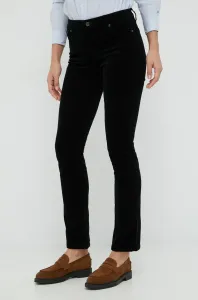 Lauren Ralph Lauren dámské, černá barva, jednoduché, medium waist #5746882
