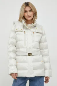 Péřová bunda Lauren Ralph Lauren dámská, béžová barva, zimní #6112939