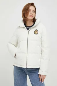 Péřová bunda Lauren Ralph Lauren dámská, béžová barva, zimní #6066512