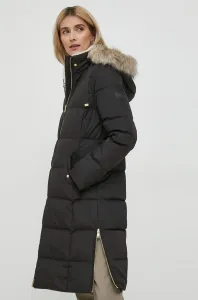 Péřová bunda Lauren Ralph Lauren dámská, černá barva, zimní