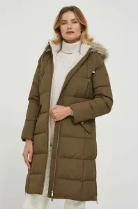 Péřová bunda Lauren Ralph Lauren dámská, zelená barva, zimní #6056344