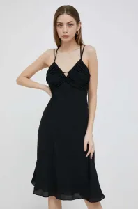Šaty Lauren Ralph Lauren černá barva, midi #5165830