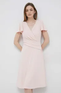 Šaty Lauren Ralph Lauren růžová barva, mini #5094746
