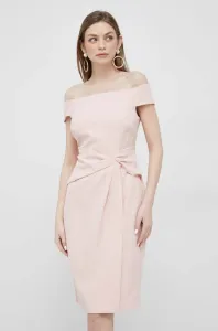Šaty Lauren Ralph Lauren růžová barva, mini #4285962