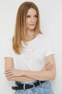 Tričko Lauren Ralph Lauren bílá barva