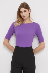 Tričko Lauren Ralph Lauren fialová barva #6133053