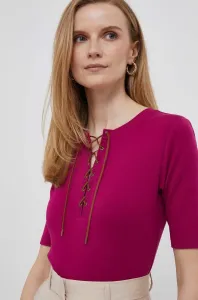 Tričko Lauren Ralph Lauren fialová barva #5408503