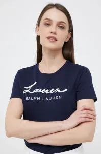 Tričko Lauren Ralph Lauren tmavomodrá barva #5050799