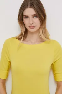 Tričko Lauren Ralph Lauren žlutá barva #6154047