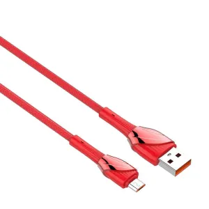 USB - Micro USB kabel LDNIO LS662 2m, 30W (červený)