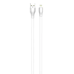 Kabel USB na Lightning LDNIO LS553, 2,1 A, 2 m (bílý)