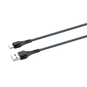 Kabel USB - USB-C LDNIO LS522 2m (šedomodrý)