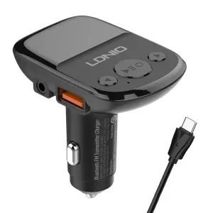 LDNIO Bluetooth FM transmitter C706Q, 2USB, AUX + USB-C kabel