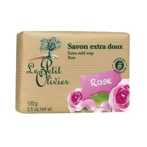 Le Petit Olivier Extra jemné mýdlo Růže (Extra Mild Soap) 100 g