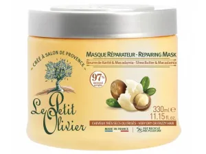 Le Petit Olivier Obnovující maska pro suché vlasy Bambucké máslo a makadamový olej (Repairing Mask) 330 ml