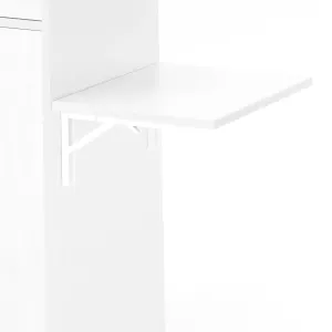 Sklápěcí stolek k řečnickému pultu, bílá
