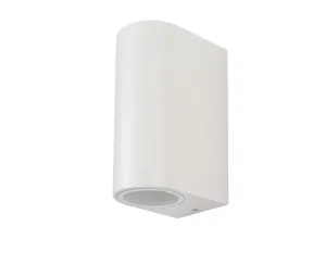 LED Solution Bílé fasádní svítidlo kulaté 2x GU10 7542