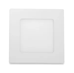 LED Solution Bílý vestavný LED panel hranatý 120 x 120mm 6W Barva světla: Denní bílá 191072