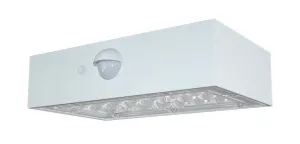 LED Solution Bílé LED nástěnné solární svítidlo s pohybovým čidlem 3W IP65 10306