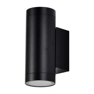 LED Solution Černé fasádní svítidlo kulaté 2x GU10 IP54 2971
