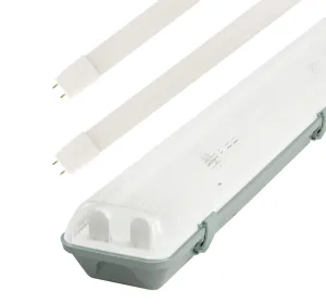 LED Solution Zářivkové těleso 120cm IP65 + 2x LED trubice 18W Economy Barva světla: Teplá bílá TL3902A-2X36/B1_216263