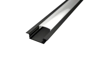 LED Solution Vestavný profil pro LED pásky V1 černý Vyberte variantu a délku: Profil bez difuzoru 1m LP301B-1M