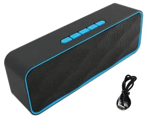 LED21 ZS50A Přenosný reproduktor Bluetooth | FM rádio | Boombox modrý