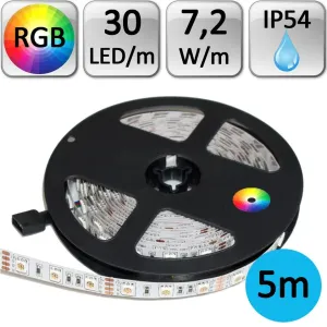 LED21 LED pásek RGB 5050 5m 7,2W/m 30LED/m IP54 voděodolný