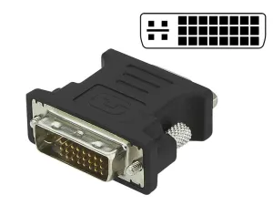 LED21 ADAPTER - REDUKCE DVI konektor (samec) - VGA patice (samice) 15pin