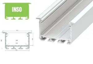 LED21 Hliníkový profil LUMINES INSO 2m pro LED pásky, bílý