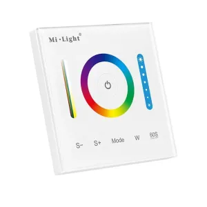 LED21 Nástěnný ovladač (kontroler) Mi-Light P3 pro RGB/RGBW/RGB+CCT LED pásky, 12-24V, 15A