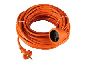 LED21 Prodlužovací kabel PR-160 50m 2x1,5mm, 1 zásuvka, oranžová,
