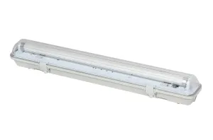 LED21 KOMPLET Prachotěsné svítidlo +1 LED trubice T8 9W 60cm Teplá bílá SM160WW