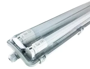LED21 KOMPLET Prachotěsné svítidlo +2 LED trubice T8 44W 150cm Studená bílá SM2150CW