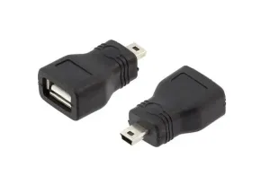 LED21 AK214A USB adapter - redukce  USB samice - mini USB samec NEW