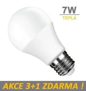 LED21 LED žárovka 7W 600lm E27 Teplá bílá, 3+1 ZDARMA