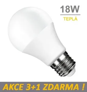 LED21 LED žárovka E27 18W SMD2835 1820 lm CCD Teplá bílá, 3+1 Zdarma #2064046